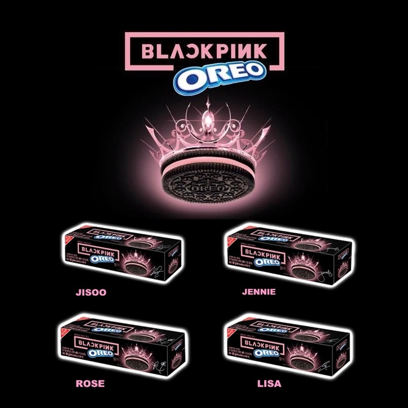 韓國直送 Oreo x Blackpink 夾心餅乾 單盒裝80g (韓國版)