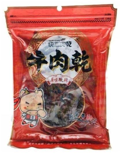 台灣人氣快車肉乾 - 原味微辣牛肉乾 - 160g